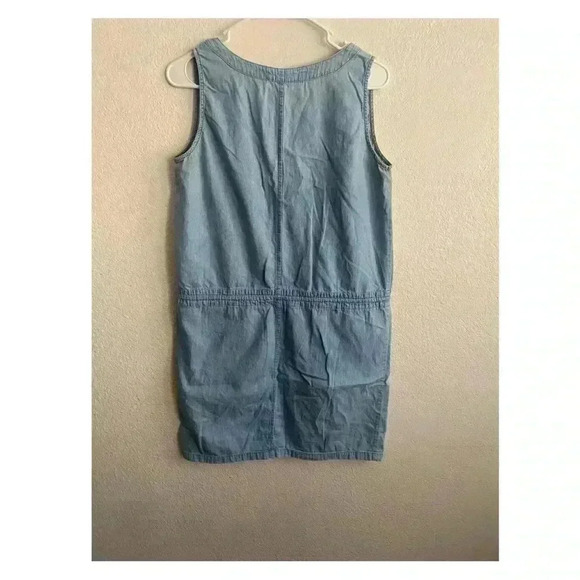 💥Vintage Vibe Denim Jumper Zip Up Dress L - Picture 3 of 10